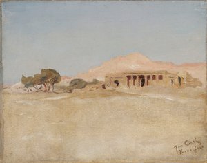 Templet i Kurna - Luxor. Från en resa till Egypten av Jan Ciągliński