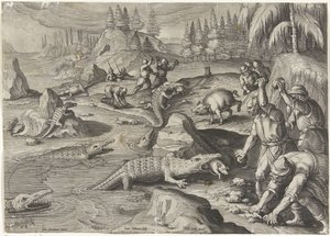 Krokodillenvangst Jachttaferelen (serietitel) Jakten på vilt, fågel och fisk i Bestiary (serietitel)