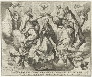 Maria kröning av Jan Collaert (II)