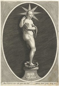 Venus Venvs (titel på objekt) Zeven the good planet (serietitel) Septem Planetae (serietitel) av Jan Collaert (II)