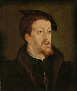 Porträtt av Karl V, den helige romerske kejsaren, ca. 1530