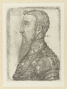 Porträtt van Hendrik II Henry King of the Gallers (titel på objektet) av Jan Cornelisz Vermeyen