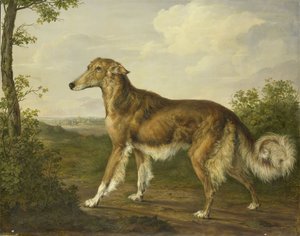 Siberian Greyhound, ca 1825 (olja på duk)