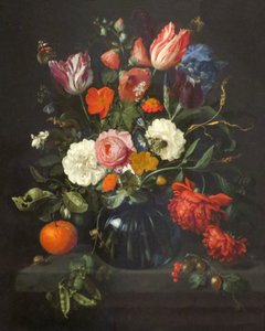 Vas med blommor
