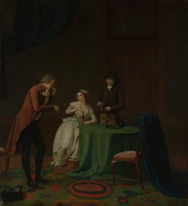 Conversation Piece The Sense of Smell, troligen 1791. av Jan Ekels the Younger