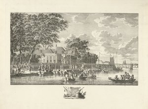 Exodus av 600 beväpnade Amsterdam-medborgare till Utrecht, 17 juli 1787 av Jan Evert Grave