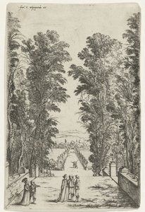 Terrass i en park av Jan Fouceel
