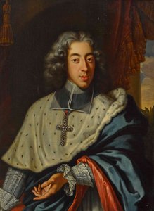 Clemens August av Bayern (1700-1761), ärkebiskop-kurfursten av Köln - Jan Frans van Douven (1656-1727). Olja på duk Mått: 96,5x71,5 cm Privat samling