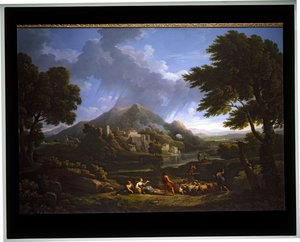 Landskap A Temporale i campagna (duk) av Jan Frans van (1662-1749) Bloemen