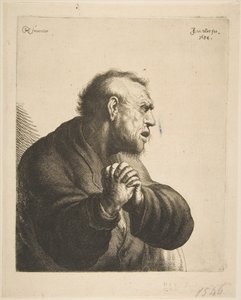 En man som sörjer, 1634.