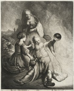 Lot och hans döttrar, 1631