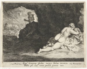 Jupiter som satyrstjälkar sovande Antiope