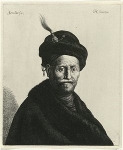 Byst av en man med turban Tronies efter Rembrandt (serietitel)