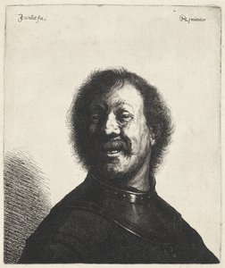 Leende man med halsstycke Tronies efter Rembrandt (serietitel)