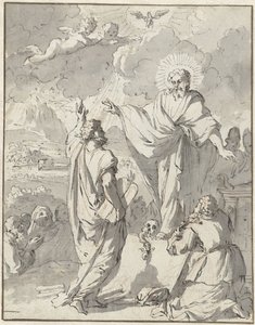 Moses tar emot lagens tavlor från Gud