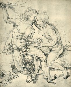 Adam och Eva, 1520-1525, 1943. av Jan Gossaert