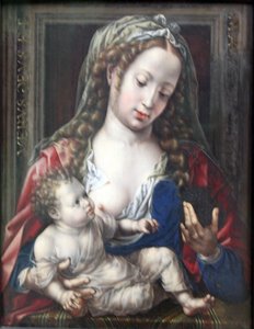 Tyska: Maria mit dem Kind Maria med Kristusbarnet av Jan Gossaert
