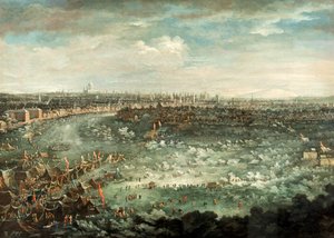 "Themsen under den stora frosten 1739" av Jan Griffier II