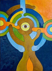 A Moment of Sudden Enlightenment for the Cyclops, 2007 (olja på trä)
