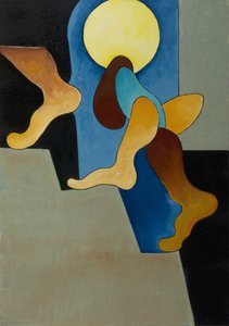 Hör du inte dessa steg, 2008 (olja på duk) av Jan Groneberg