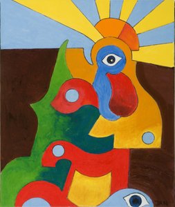 The little Baby-Cock, 2009 (olja på duk)