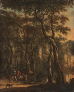 Jägare i skogen