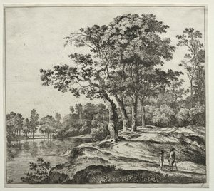 De fyra träden av Jan Hackaert