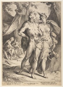 Bacchus och Ceres lämnar Venus (Sine Cerere et Baccho Friget Venus) av Jan Harmensz. Muller