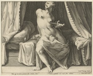 Lucretias död av Jan Harmensz. Muller
