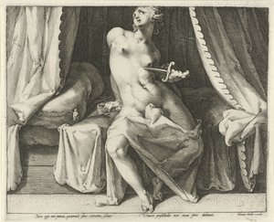 Lucretias död av Jan Harmensz. Muller