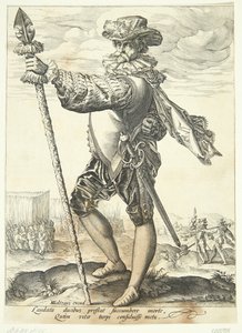 En officer med en lans av Jan Harmensz. Muller