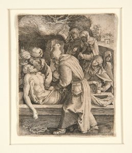 Entombment, från The Passion av Jan Harmensz. Muller