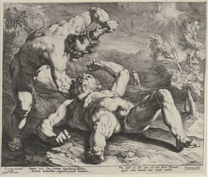Kain dödar Abel av Jan Harmensz. Muller