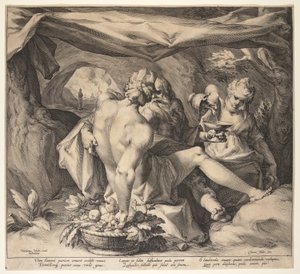 Lot och hans döttrar av Jan Harmensz. Muller