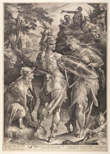 Minerva beväpnar Perseus av Jan Harmensz. Muller