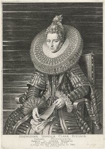 Porträtt av Isabella Clara Eugenia, Spädbarn från Spanien
