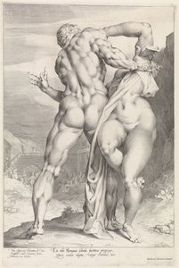 Rån av en sabinsk kvinna, bakifrån Robbery of a Sabine Woman (serietitel) av Jan Harmensz. Muller