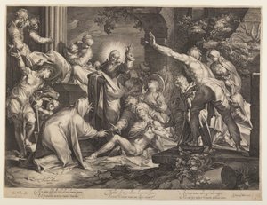 Uppväckandet av Lasarus av Jan Harmensz. Muller