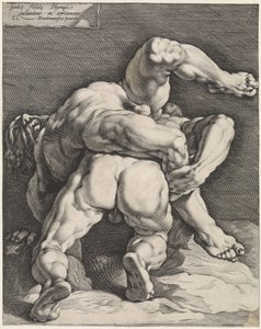 Två brottare