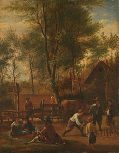 Bowlingspelarna av Jan Havicksz. Steen (copy after)
