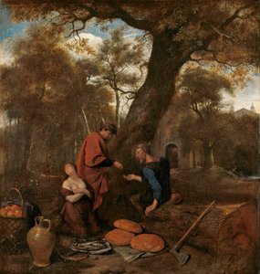 Erysichthon säljer sin dotter Mestra av Jan Havicksz. Steen