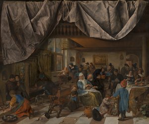 Människans liv, ca. 1665 av Jan Havicksz. Steen