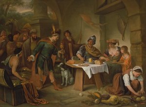 Manius Curius Dentatus och de samnitiska ambassadörerna av Jan Havickszoon Steen
