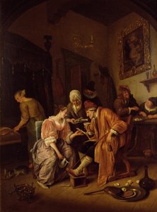 Sjuk gubbe av Jan Havickszoon Steen