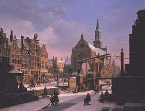 Stadsbild på vintern