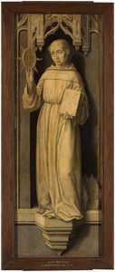 ""Saint Bernardino av Siena (1380-1444)"" (Saint Bernardino av Siena) Målning av Jan Provost (Provoost) (1465-1529) - c 1510 - Olja på trä Dim 123x45 cm Museo del Prado, Madrid