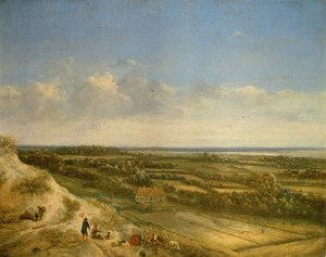 Dune Landscape, förmodligen nära Santpoort, ca 1675 (olja på duk) av Jan II Vermeer van Haarlem
