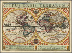 1631 års karta - Typus Orbis Terrarum