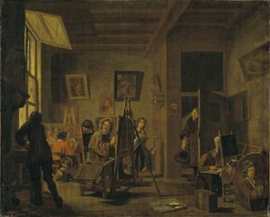 En målarstudio
