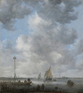 A Calm - Goyen, Jan Josefsz, van (1596-1656) - Mellan 1645 och 1649 - Olja på trä - 36,1x32,1 - Szepmuveszeti Muzeum, Budapest
